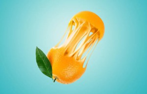 Creative synthesis, synthesize an orange with a blurring effect in PS – photo synthesis