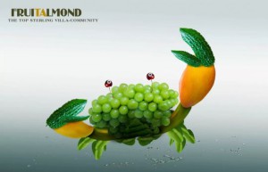 Creative synthesis, create creative fruit crab synthesis through PS – photo synthesis