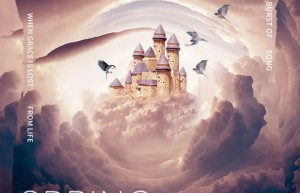 Creative synthesis, create a romantic castle in the clouds – photo synthesis