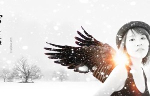 Creative synthesis, synthesize snow angel creative photos – photo synthesis